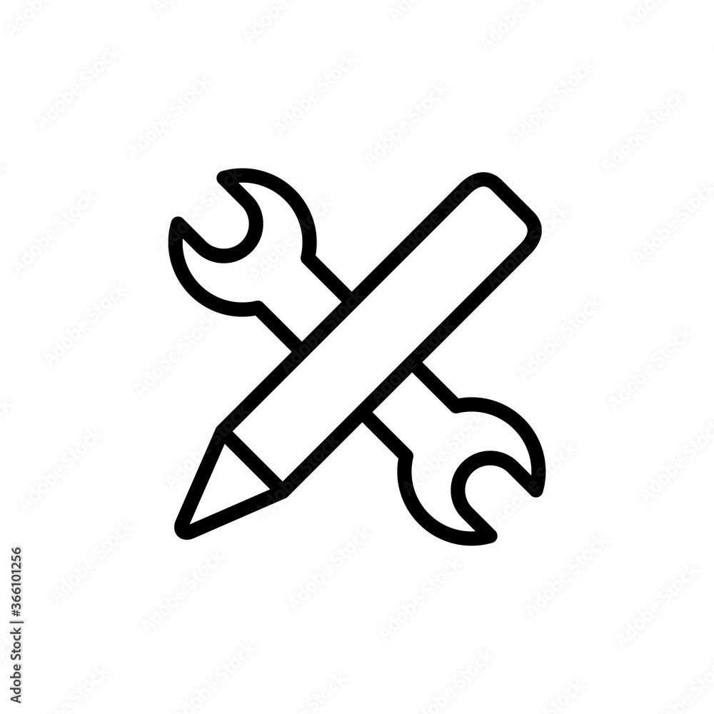 Poster engineering, tool, pen icon. simple line, outline vector elements of knowledge icons for ui and ux, 