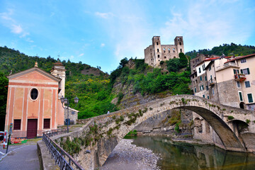 Ligurian village of Dolceacqua, Imperia, Italy