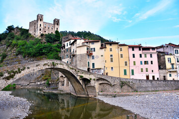 Ligurian village of Dolceacqua, Imperia, Italy