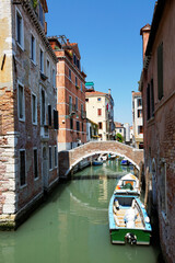 Architectural detail in Venice, Italy, Europe