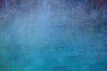 Blue grungy canvas backdrop