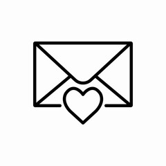 Outline love message icon.Love message vector illustration. Symbol for web and mobile