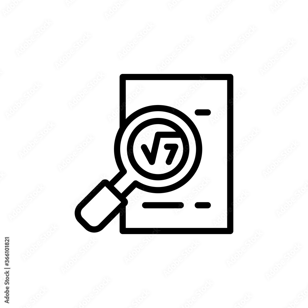 Poster observation, paper icon. simple line, outline vector elements of knowledge icons for ui and ux, webs