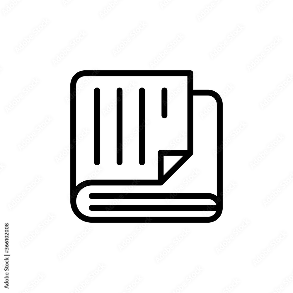 Poster newspaper icon. simple line, outline vector elements of knowledge icons for ui and ux, website or mo