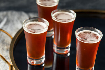 Boozy Refreshing Red Headed Shots
