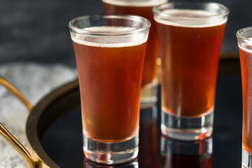 Boozy Refreshing Red Headed Shots