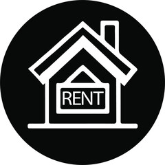 Fototapeta premium for rent icon isolated on background