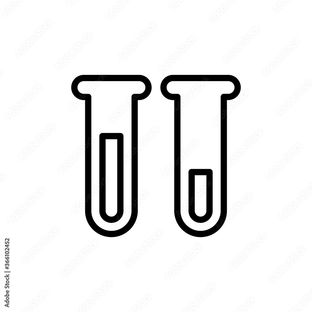Poster chemistry, flask icon. simple line, outline vector elements of knowledge icons for ui and ux, websit