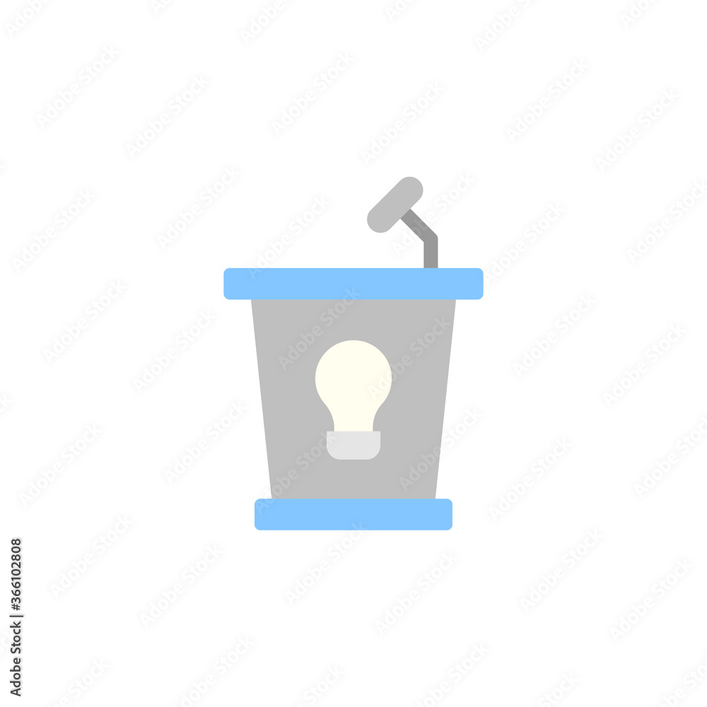 Poster politics icon. simple color vector elements of knowledge icons for ui and ux, website or mobile appl