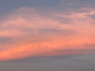 sunset in the sky