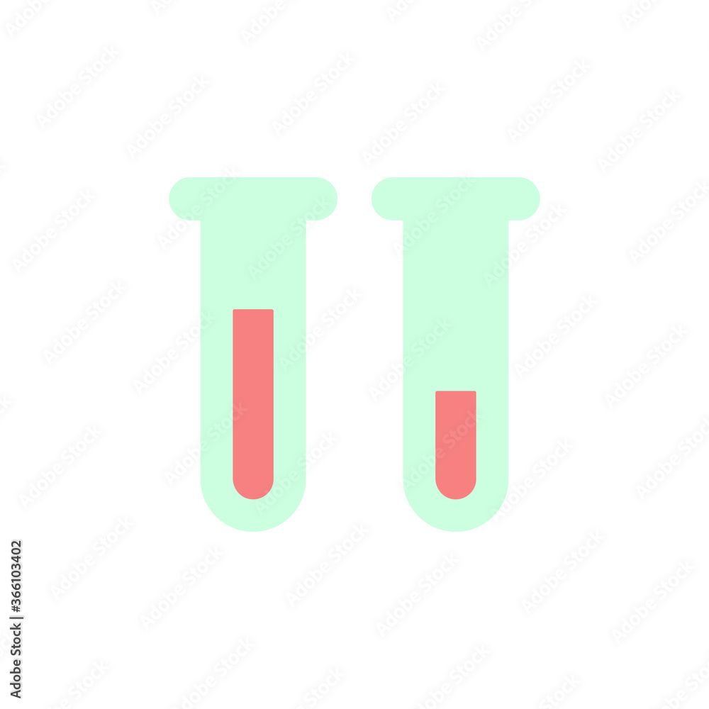 Poster chemistry, flask icon. simple color vector elements of knowledge icons for ui and ux, website or mob