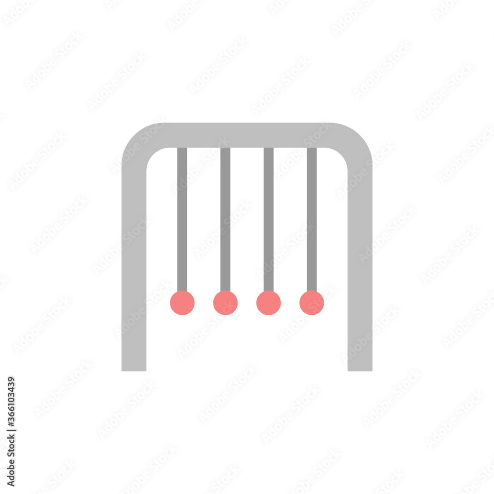 Poster newton cradle icon. simple color vector elements of knowledge icons for ui and ux, website or mobile