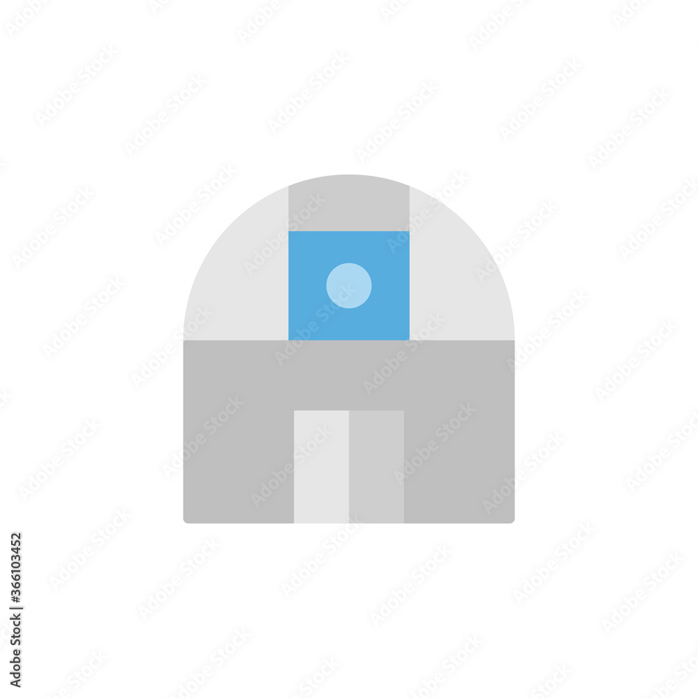 Poster telescope icon. simple color vector elements of knowledge icons for ui and ux, website or mobile app