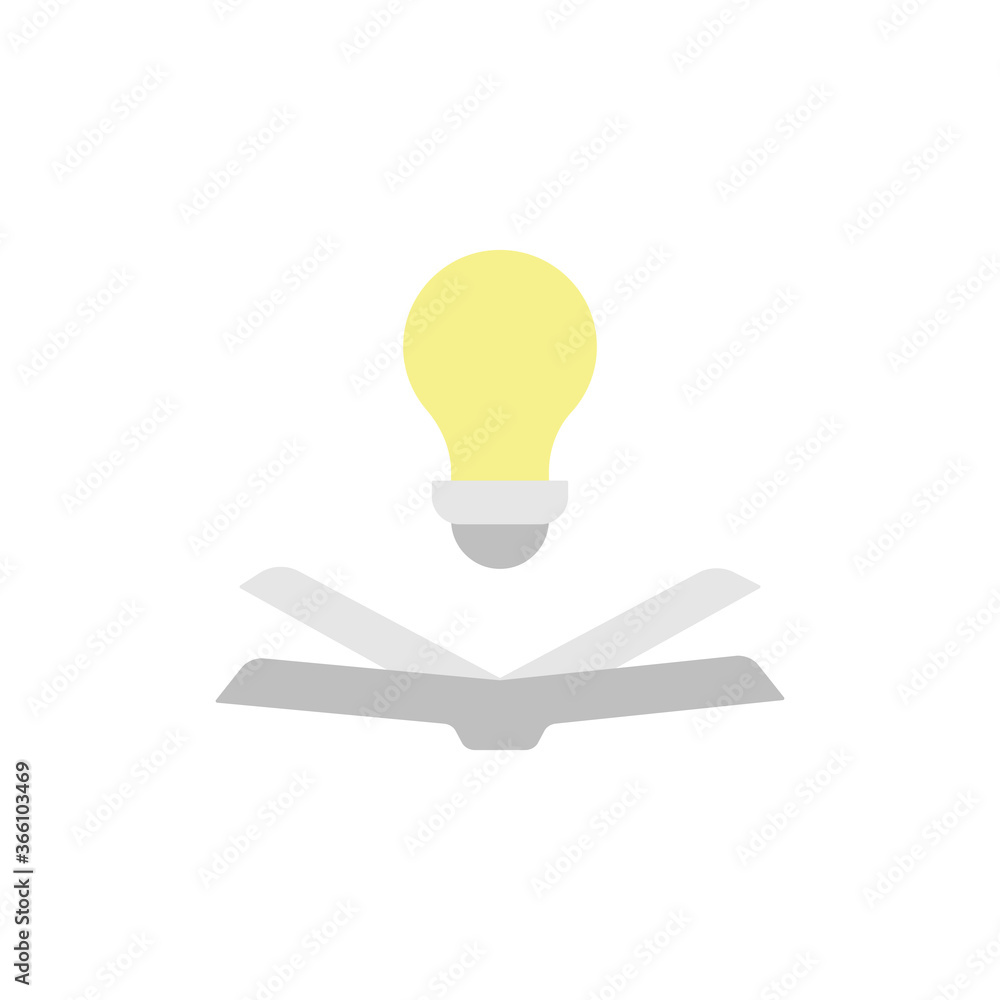Poster book, idea, bulb icon. simple color vector elements of knowledge icons for ui and ux, website or mob