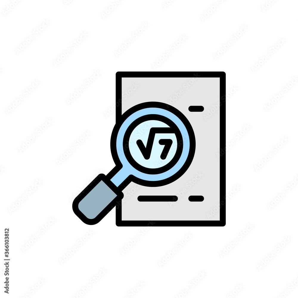 Poster observation, paper icon. simple color with outline vector elements of knowledge icons for ui and ux,