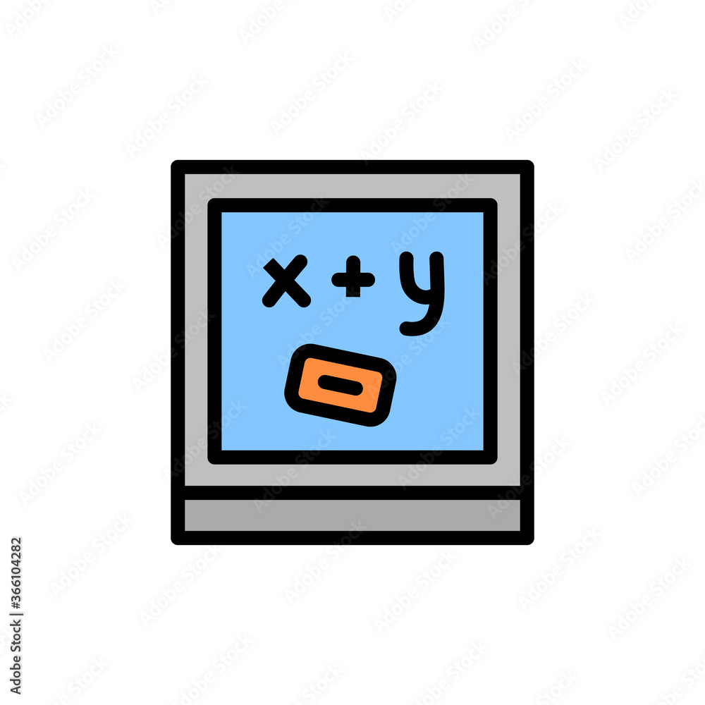Poster blackboard, education icon. simple color with outline vector elements of knowledge icons for ui and 