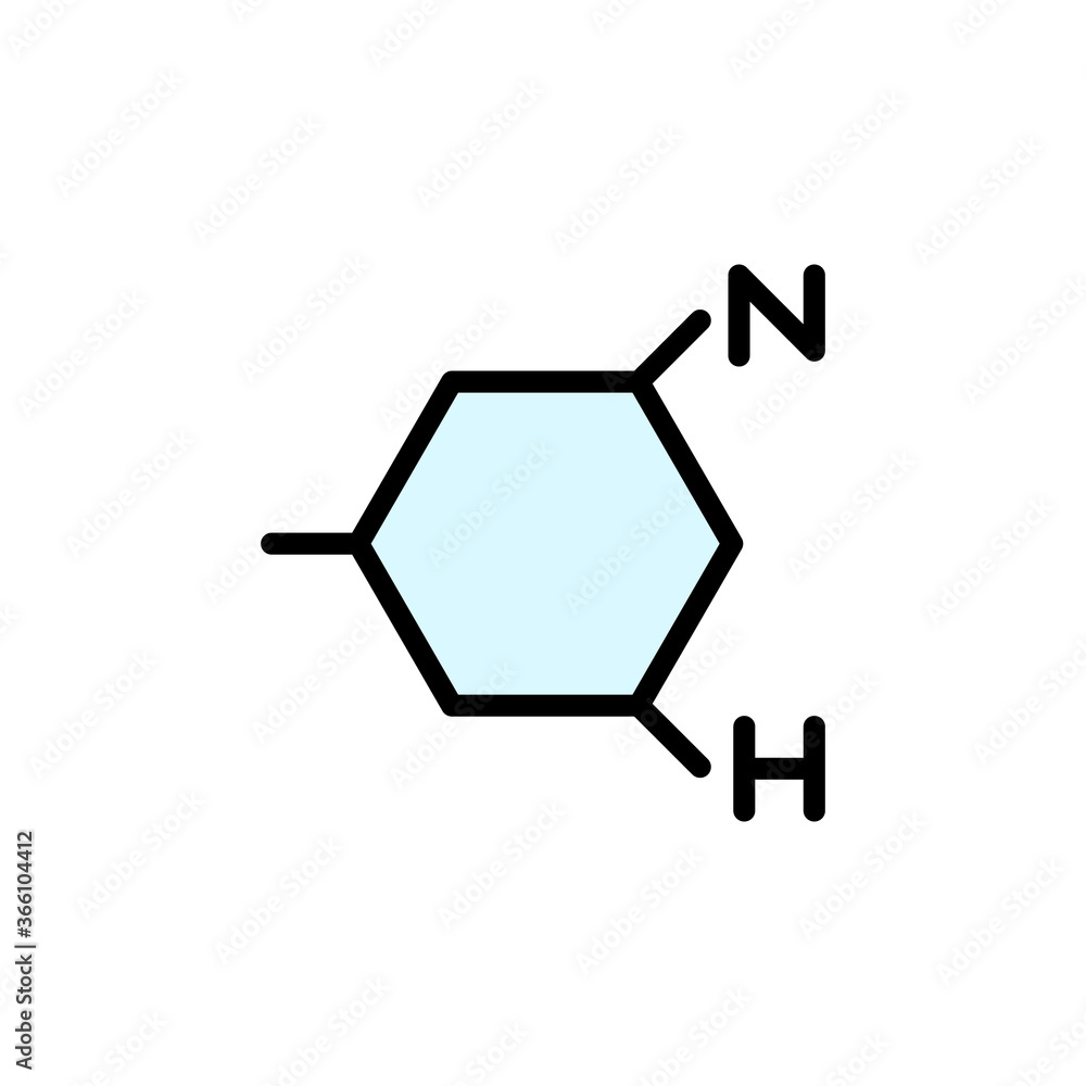 Poster formula, chemistry icon. simple color with outline vector elements of knowledge icons for ui and ux,