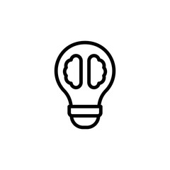 Creativity, bulb, brain icon. Simple line, outline vector elements of innovations icons for ui and ux, website or mobile application