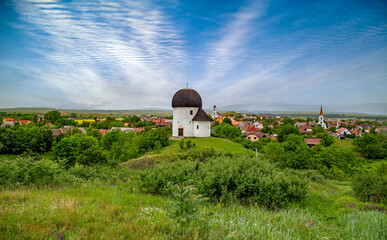 Obraz premium Medieval Rotunda temple in the hill
