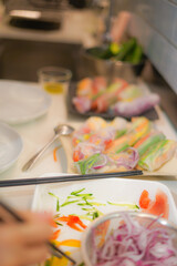 具だくさんな生春巻きのイメージ