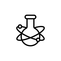 Flask, innovation, atom icon. Simple line, outline vector elements of innovations icons for ui and ux, website or mobile application