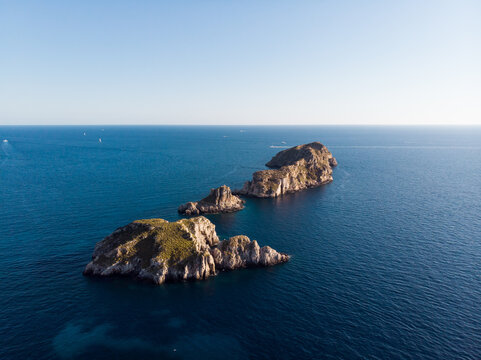 Aerial view of Malgrats Islands - Santa Ponsa - Majorca