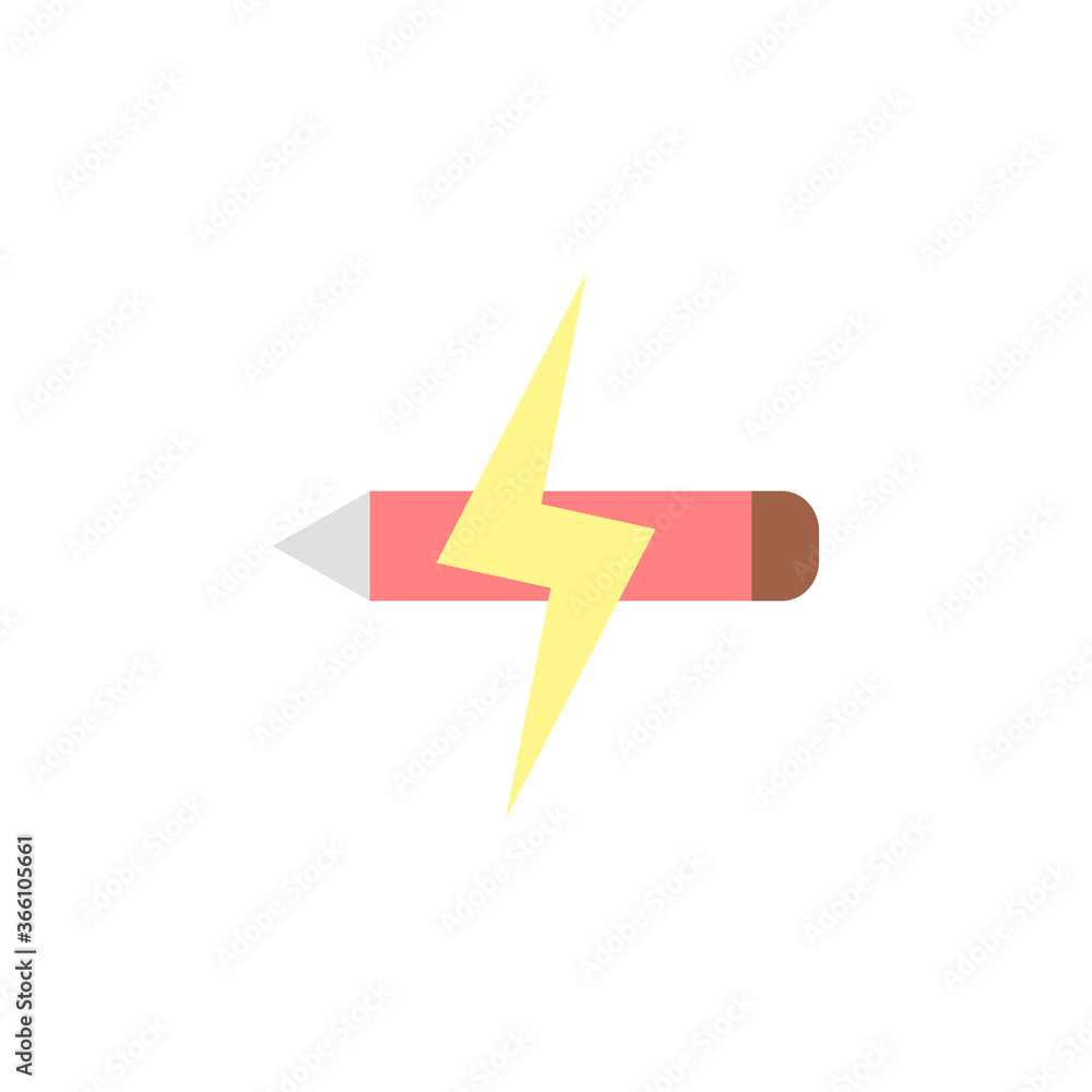 Poster pen, power, innovation icon. simple color vector elements of innovations icons for ui and ux, websit