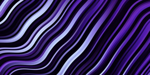 Dark Pink, Blue vector template with wry lines. Abstract illustration with gradient bows. Best design for your ad, poster, banner.