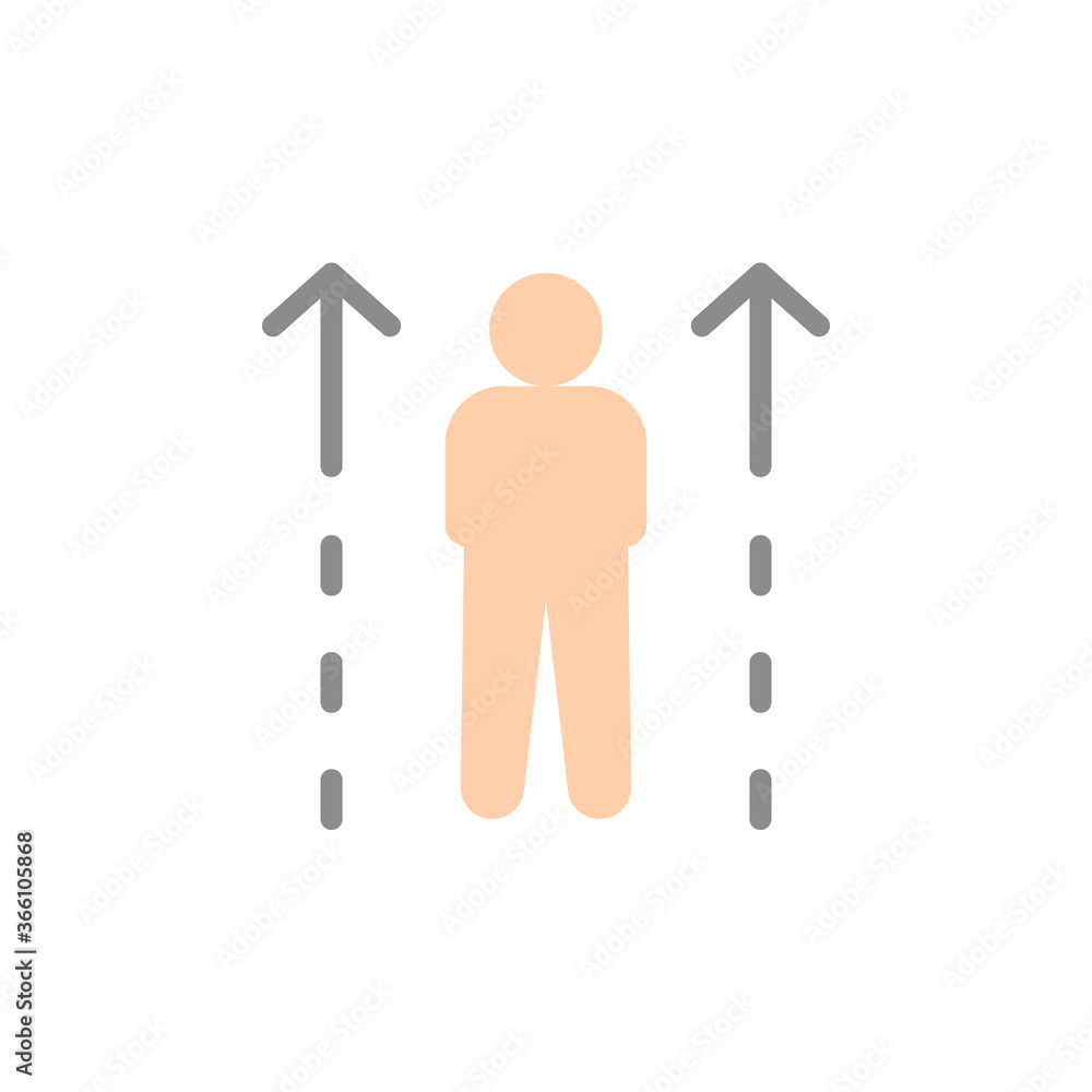Poster talent, human, up arrow icon. simple color vector elements of innovations icons for ui and ux, websi