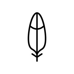 Wing bird icon. Simple line, outline vector elements of feather icons for ui and ux, website or mobile application