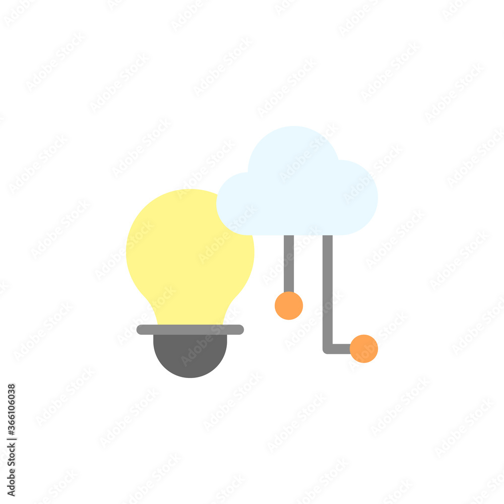 Poster creativity, brain, cloud icon. simple color vector elements of innovations icons for ui and ux, webs