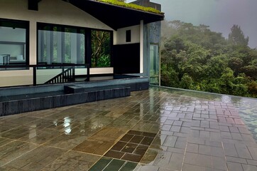 Infinity deck of the resort