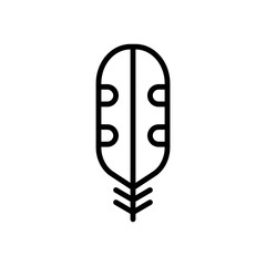 Wing bird icon. Simple line, outline vector elements of feather icons for ui and ux, website or mobile application