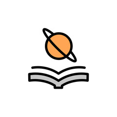 Education, Saturn, innovation icon. Simple color with outline vector elements of innovations icons for ui and ux, website or mobile application