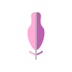 Wing bird icon. Simple color vector elements of feather icons for ui and ux, website or mobile application