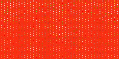 Light green, red vector pattern with spheres.