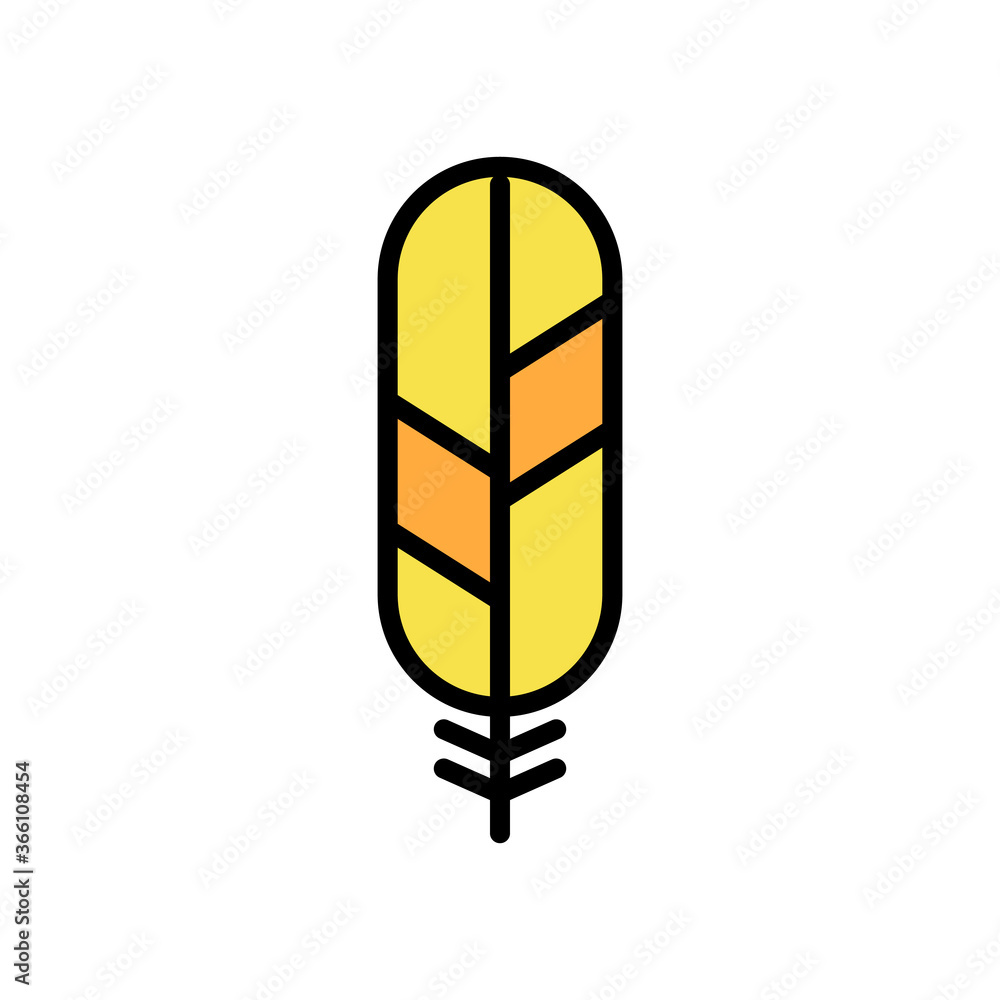Aufkleber wing bird icon. simple color with outline vector elements of feather icons for ui and ux, website or