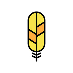 Wing bird icon. Simple color with outline vector elements of feather icons for ui and ux, website or mobile application