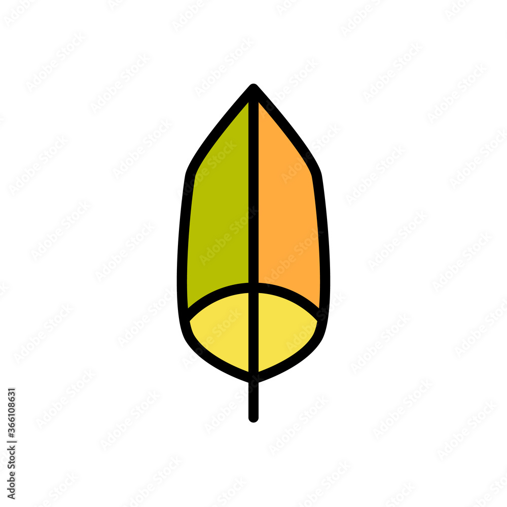 Aufkleber wing bird icon. simple color with outline vector elements of feather icons for ui and ux, website or