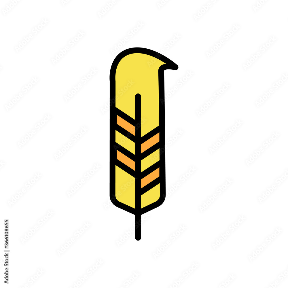 Aufkleber wing bird icon. simple color with outline vector elements of feather icons for ui and ux, website or