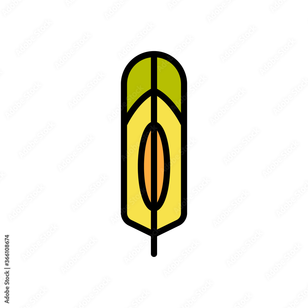 Aufkleber wing bird icon. simple color with outline vector elements of feather icons for ui and ux, website or