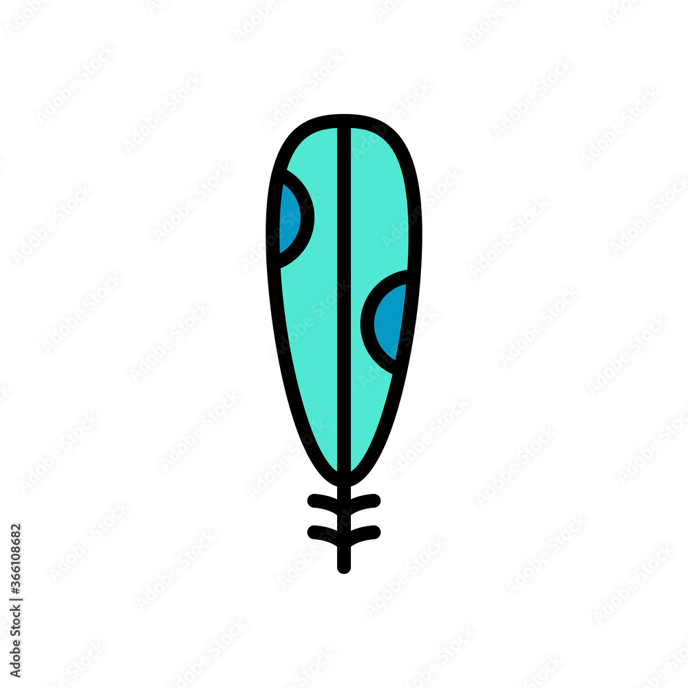 Aufkleber wing bird icon. simple color with outline vector elements of feather icons for ui and ux, website or