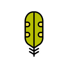 Wing bird icon. Simple color with outline vector elements of feather icons for ui and ux, website or mobile application