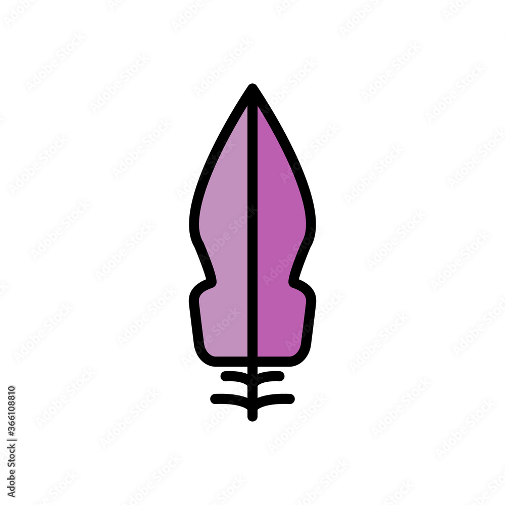 Aufkleber wing bird icon. simple color with outline vector elements of feather icons for ui and ux, website or