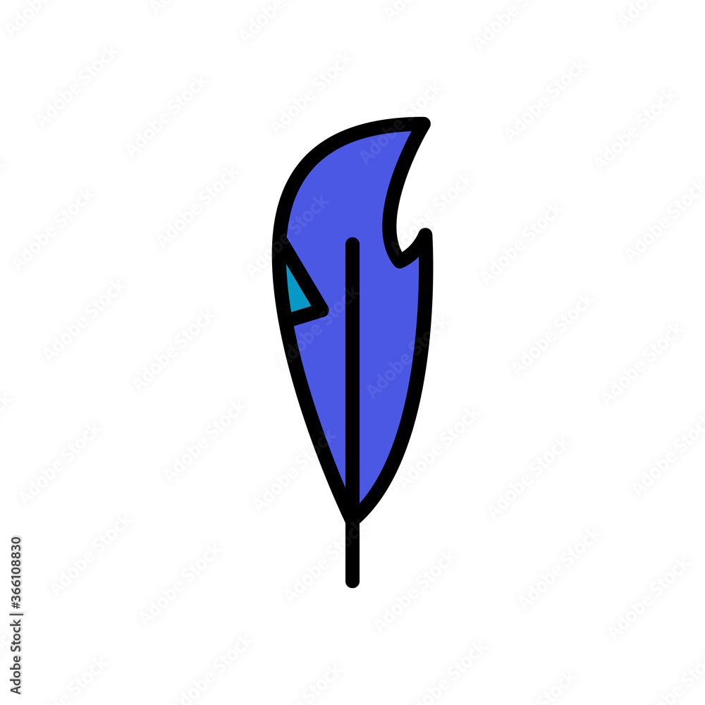 Aufkleber wing bird icon. simple color with outline vector elements of feather icons for ui and ux, website or