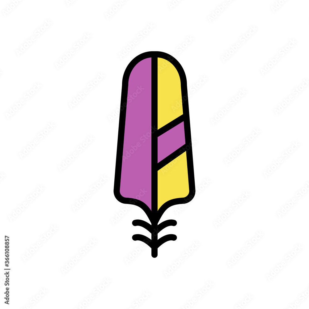 Aufkleber wing bird icon. simple color with outline vector elements of feather icons for ui and ux, website or