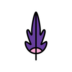 Wing bird icon. Simple color with outline vector elements of feather icons for ui and ux, website or mobile application