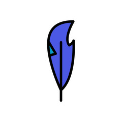 Wing bird icon. Simple color with outline vector elements of feather icons for ui and ux, website or mobile application