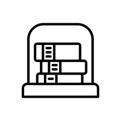 Books, museum icon. Simple line, outline vector elements of historical things icons for ui and ux, website or mobile application
