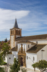 Fototapeta na wymiar Historic Igelsia de Santiago church in Guadix, Spain